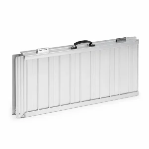 Detail of Aluminum folding wheelchair ramp with sandpaper