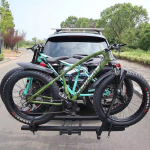 2 EBikes Folding Platform Hitch Mounted Ebike Rack For Suv Truck 4