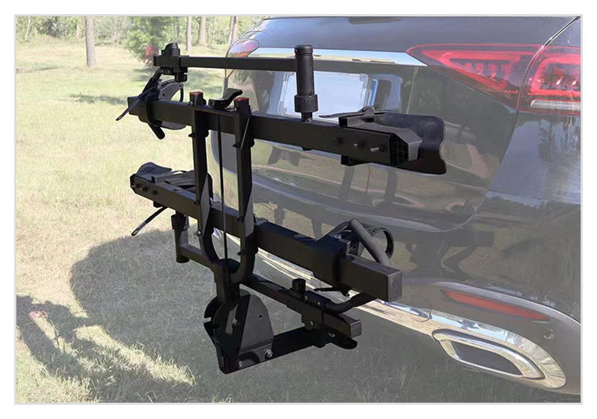 2 EBikes Folding Platform Hitch Mounted EBIKE Rack For SUV Truck