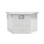 33 Inches White Checkered Plate Toolbox 1