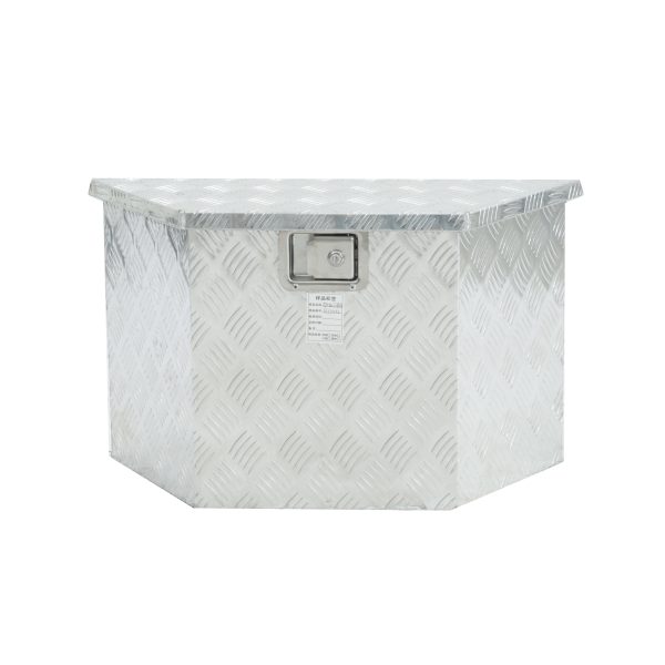 33 Inches White Checkered Plate Toolbox 1