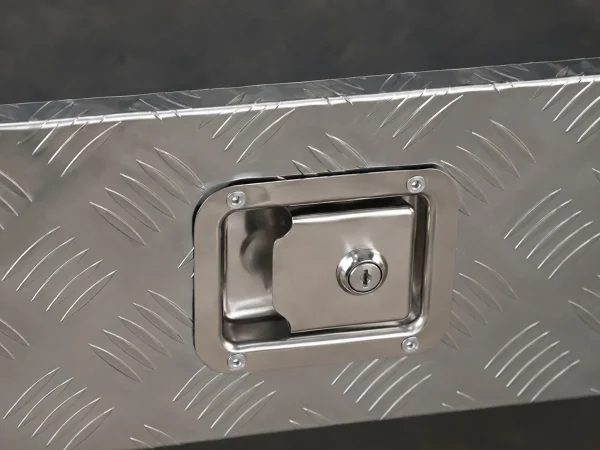 Detail of 30'' Aluminum Toolbox silver
