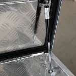 Detail of 30'' Aluminum Toolbox silver