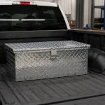 Detail of 30'' Aluminum Toolbox silver