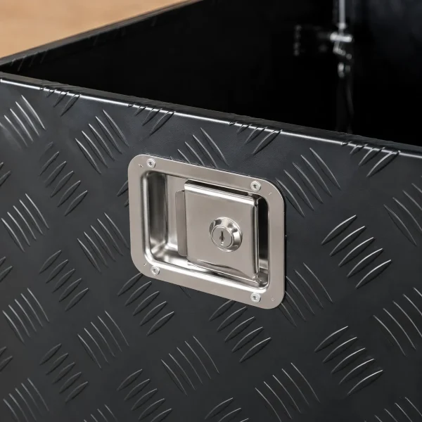Detail of 48'' Aluminum Toolbox black