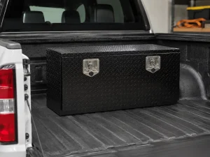 Detail of 48'' Aluminum Toolbox black