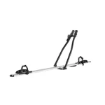 Upright quick-mount roof bike rack