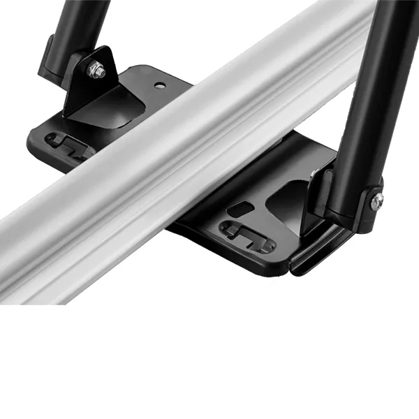 Upright quick-mount roof bike rack