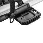 Upright quick-mount roof bike rack
