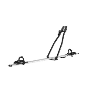Upright quick-mount roof bike rack