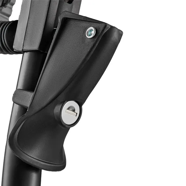 Upright quick-mount roof bike rack