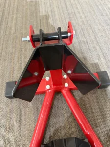 Detail of Motorcycle Front Wheelchock
