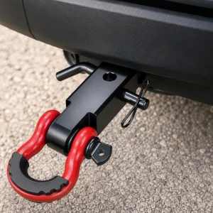 Deail of Shackle hitch receiver