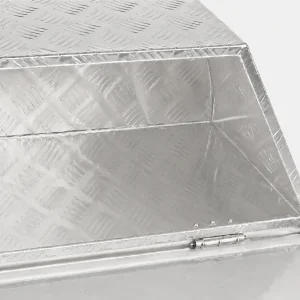 Detail of 49 inch Aluminum Toolbox silver