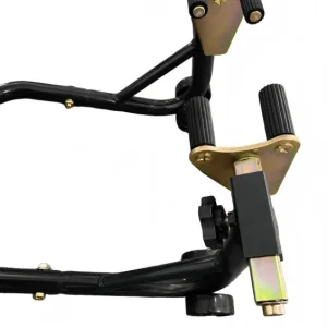 Detail of Motorcycle Support stand front wheel Dome-shaped